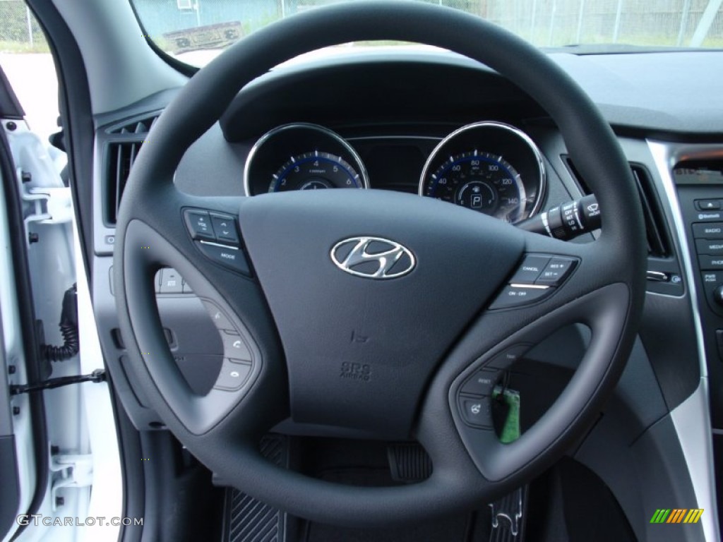 2014 Sonata GLS - Pearl White / Gray photo #29