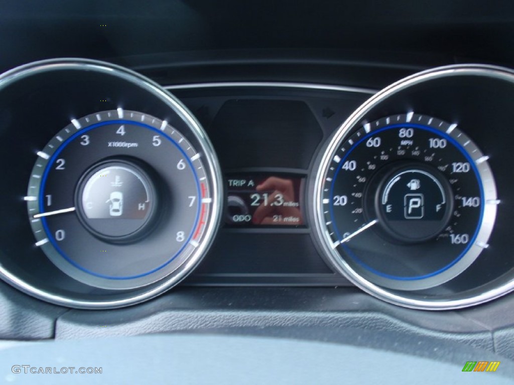 2014 Sonata GLS - Pearl White / Gray photo #30