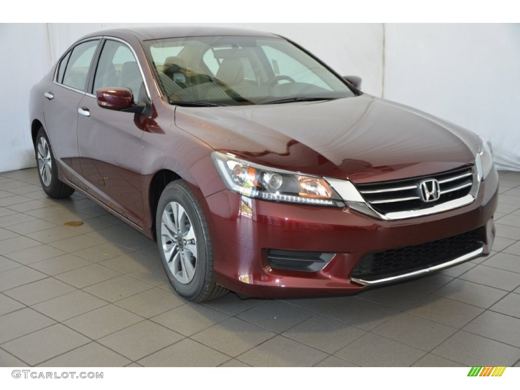 2014 Accord LX Sedan - Basque Red Pearl II / Ivory photo #1