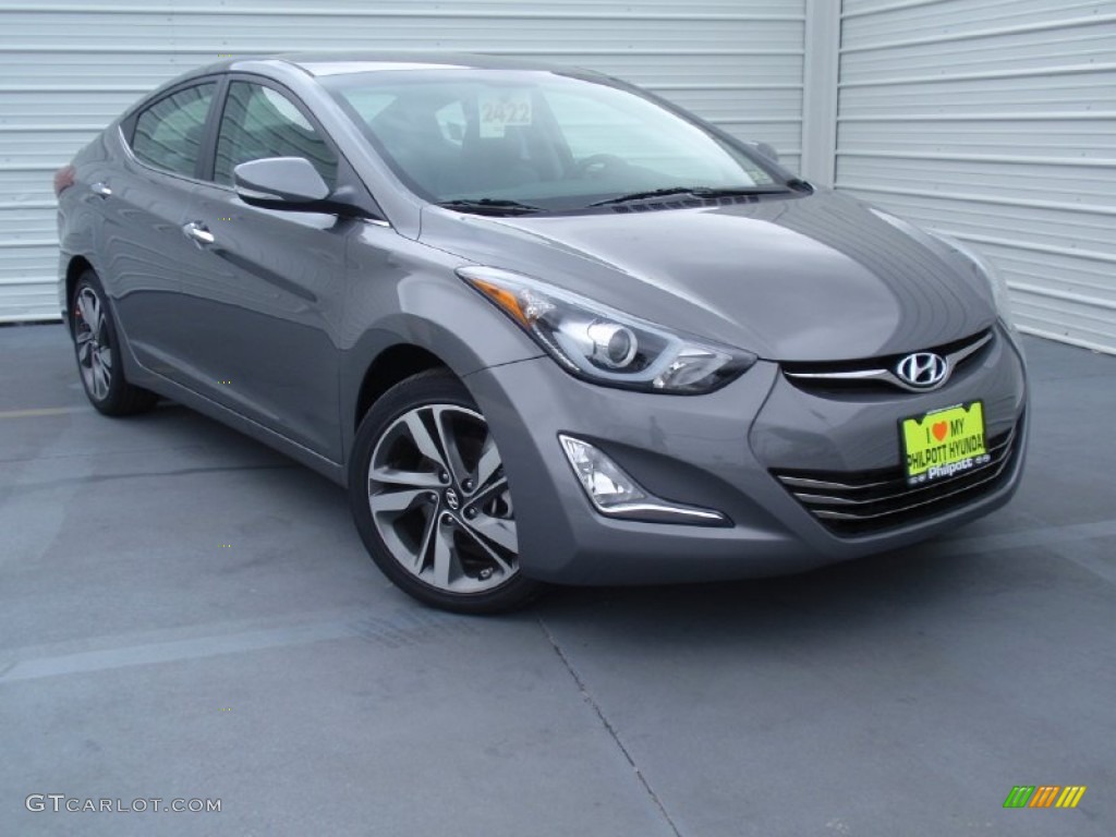 2014 Elantra Limited Sedan - Gray / Gray photo #1