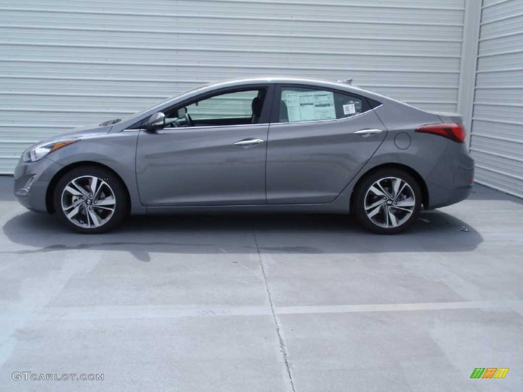 2014 Elantra Limited Sedan - Gray / Gray photo #6