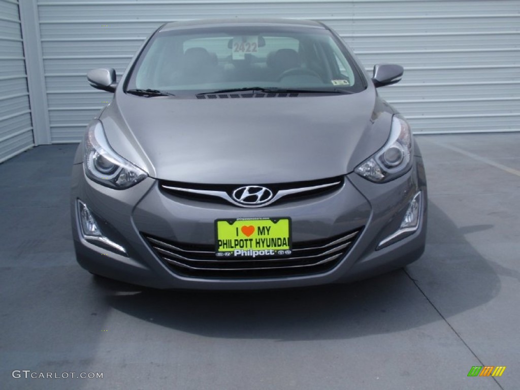 2014 Elantra Limited Sedan - Gray / Gray photo #8