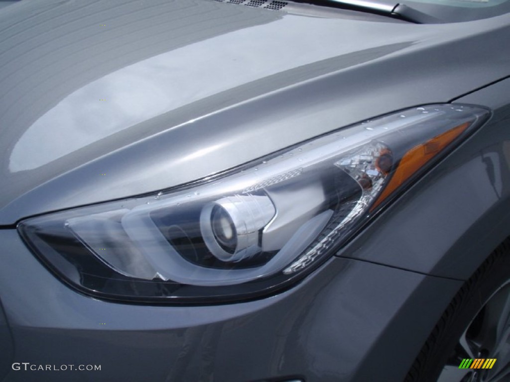 2014 Elantra Limited Sedan - Gray / Gray photo #9