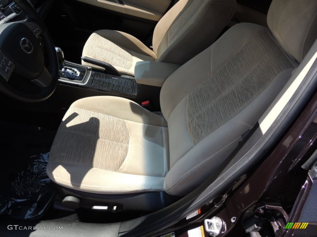 2010 MAZDA6 i Touring Sedan - Black Cherry Metallic / Beige photo #4