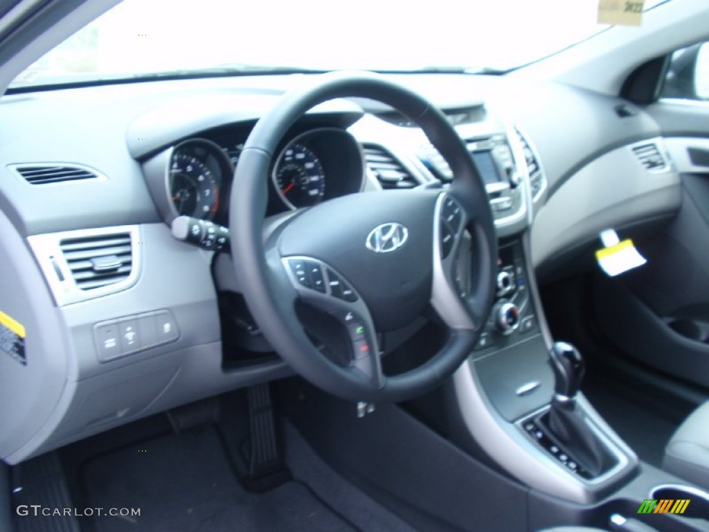 2014 Elantra Limited Sedan - Gray / Gray photo #25