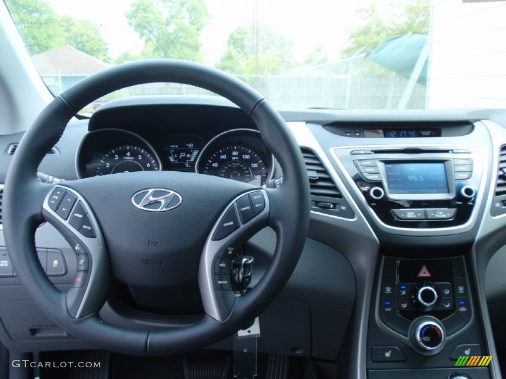 2014 Elantra Limited Sedan - Gray / Gray photo #28