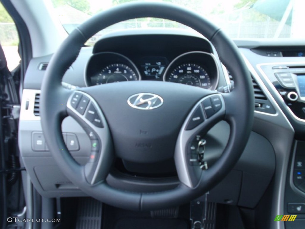 2014 Elantra Limited Sedan - Gray / Gray photo #30