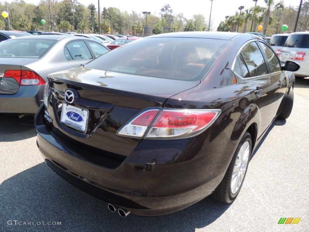 2010 MAZDA6 i Touring Sedan - Black Cherry Metallic / Beige photo #13