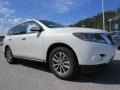 2014 Moonlight White Nissan Pathfinder SV  photo #7