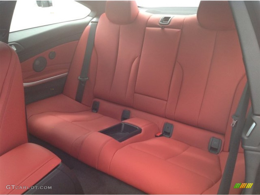 Coral Red Interior 2014 BMW 4 Series 435i Coupe Photo #92139349