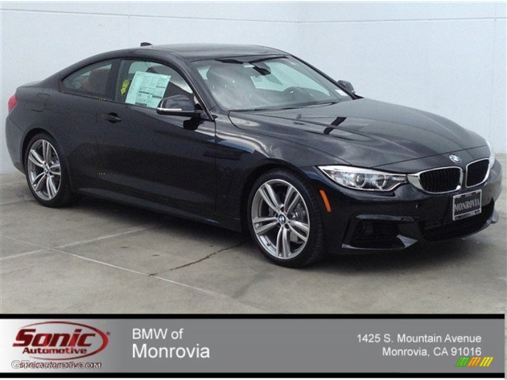 2014 4 Series 435i Coupe - Jet Black / Coral Red photo #1