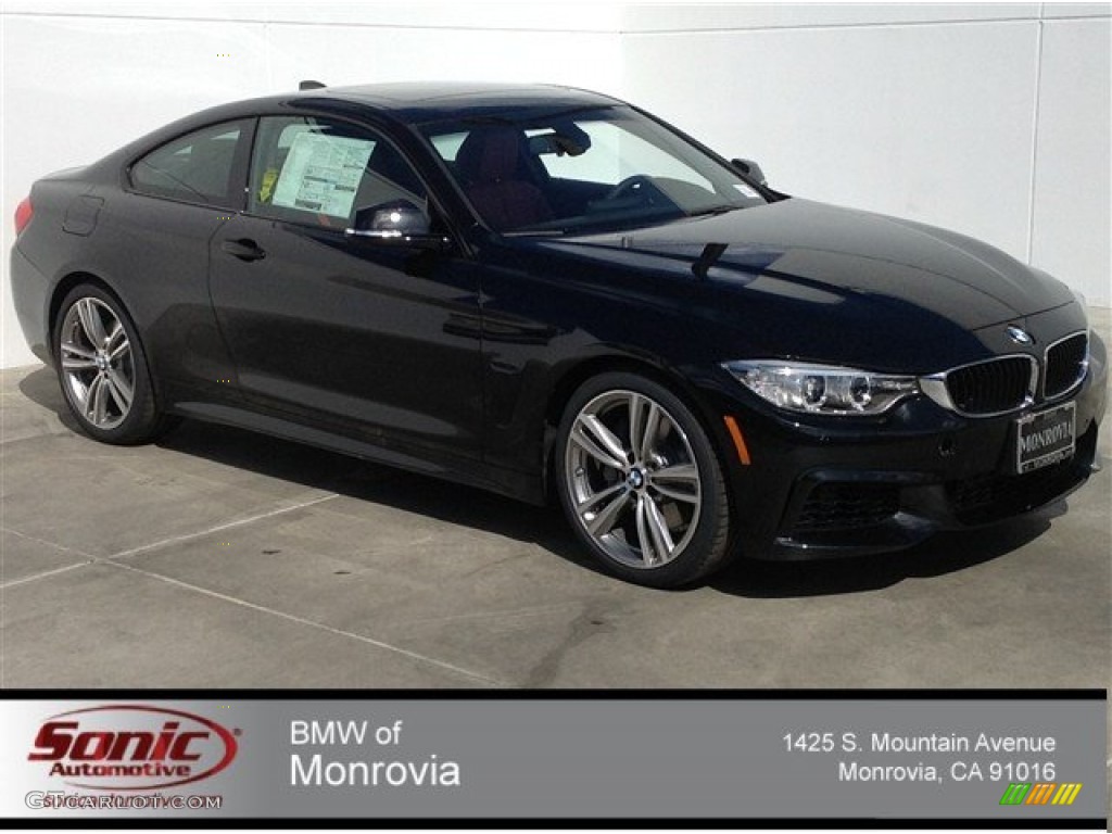 2014 4 Series 435i Coupe - Jet Black / Coral Red photo #1