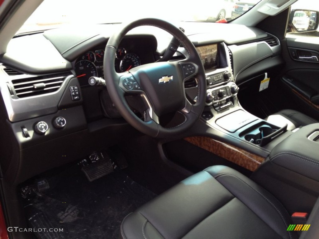 Jet Black Interior 2015 Chevrolet Suburban LTZ 4WD Photo #92140495