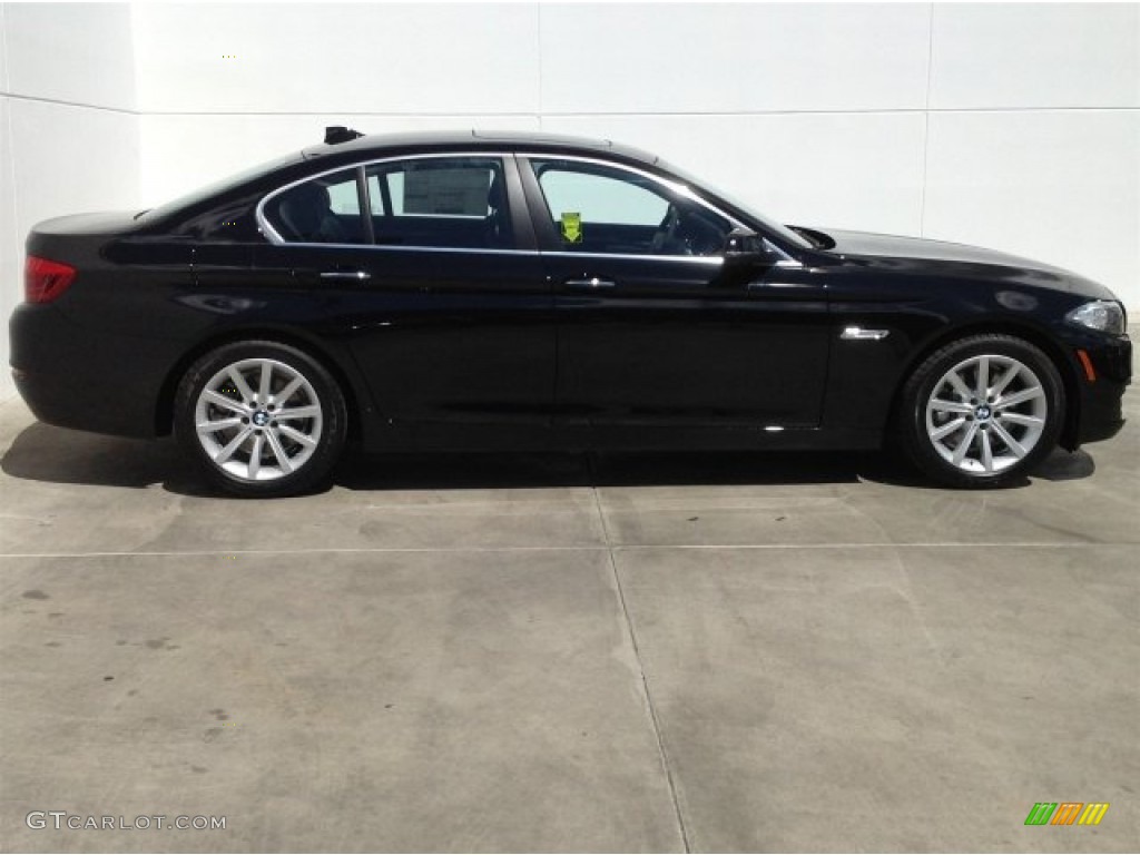 2014 5 Series 535d Sedan - Jet Black / Black photo #2