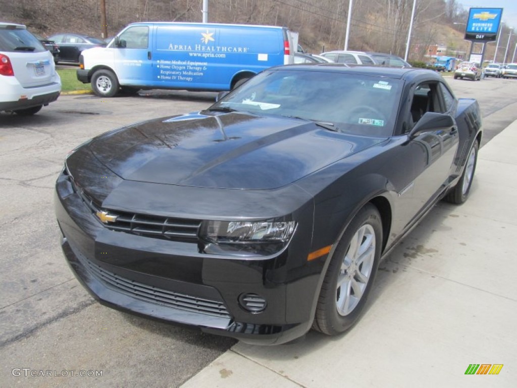 2014 Camaro LS Coupe - Black / Black photo #7