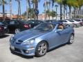 2011 Quartz Blue Metallic Mercedes-Benz SLK 300 Roadster  photo #7