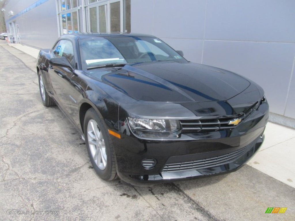 2014 Camaro LS Coupe - Black / Black photo #10