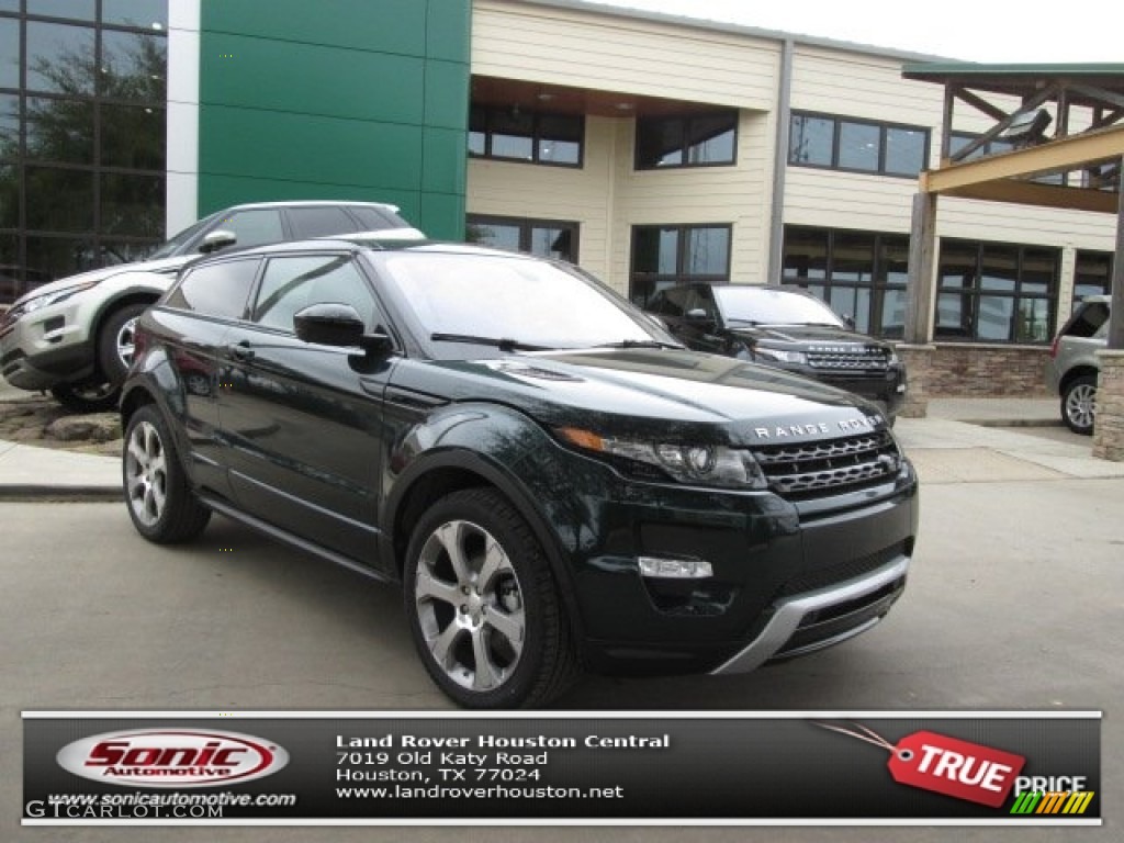 2014 Range Rover Evoque Coupe Dynamic - Aintree Green Metallic / Ebony photo #1