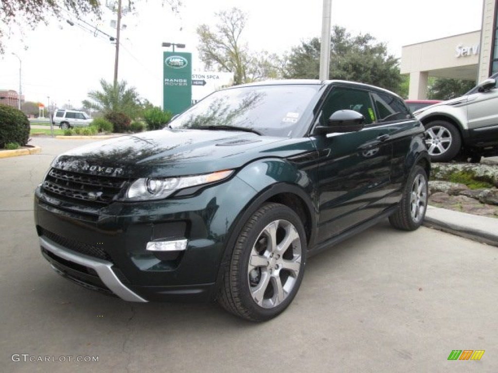 Aintree Green Metallic 2014 Land Rover Range Rover Evoque Coupe Dynamic Exterior Photo #92143570