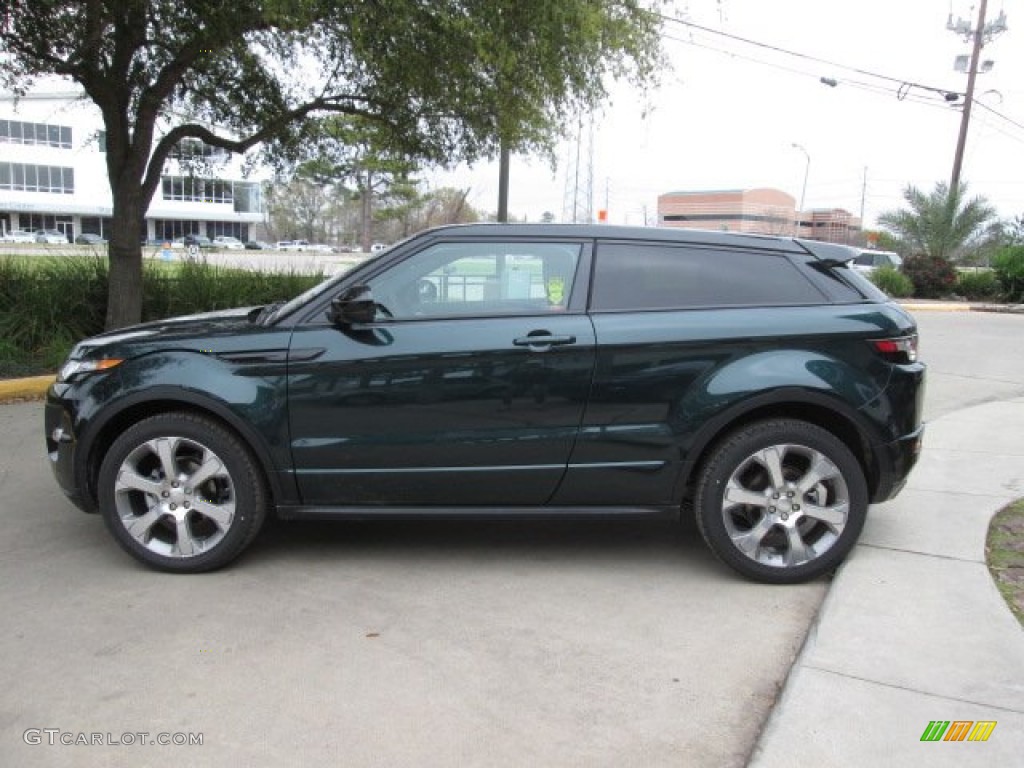 Aintree Green Metallic 2014 Land Rover Range Rover Evoque Coupe Dynamic Exterior Photo #92143594