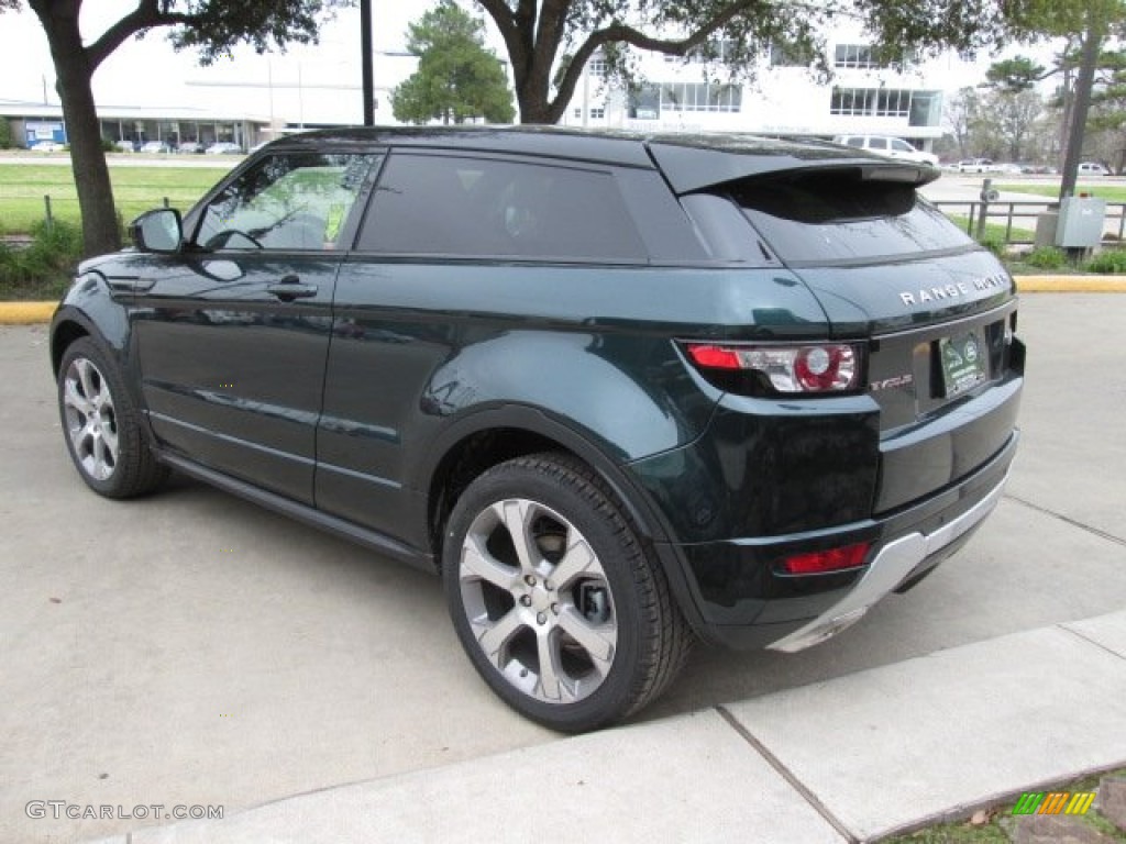 Aintree Green Metallic 2014 Land Rover Range Rover Evoque Coupe Dynamic Exterior Photo #92143613