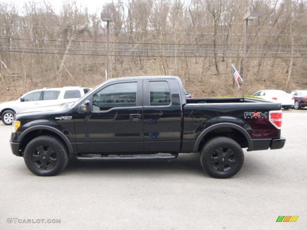 Black 2009 Ford F150 FX4 SuperCab 4x4 Exterior Photo #92146087