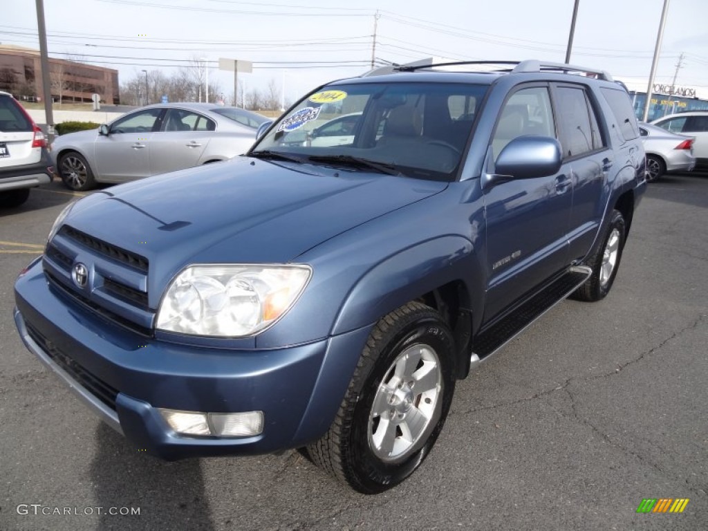2004 4Runner Limited 4x4 - Pacific Blue Metallic / Taupe photo #8