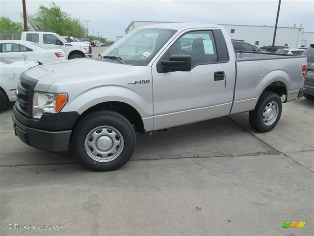 2014 F150 XL Regular Cab - Ingot Silver / Steel Grey photo #1