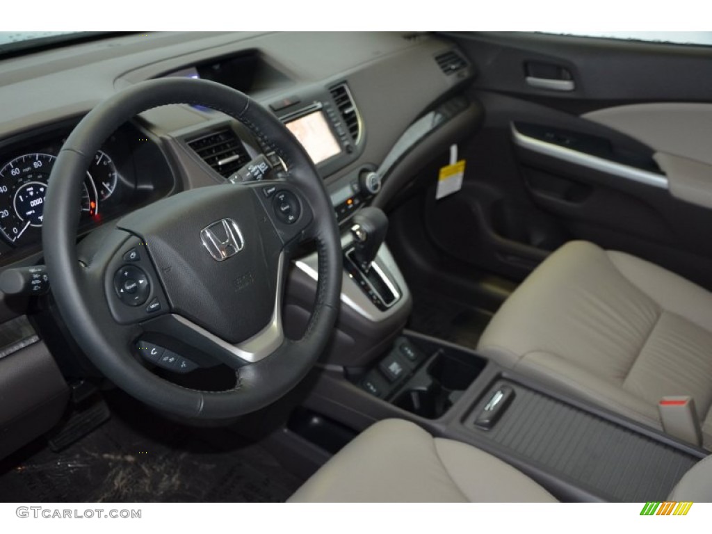 2014 CR-V EX-L - Mountain Air Metallic / Beige photo #9