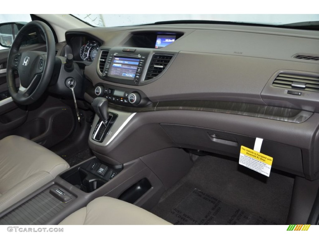 2014 CR-V EX-L - Mountain Air Metallic / Beige photo #28