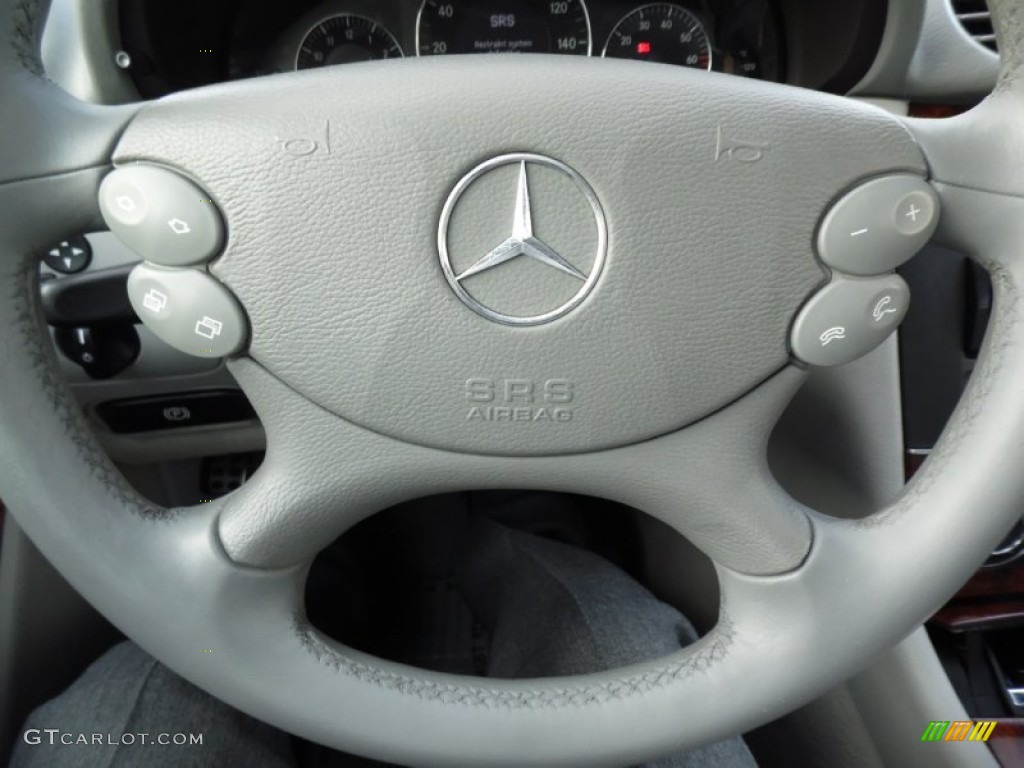 2005 CLK 320 Cabriolet - Alabaster White / Stone photo #15