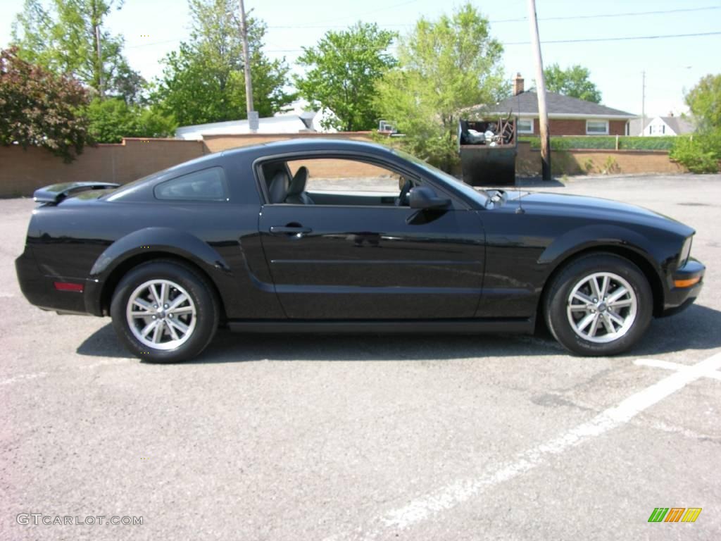 2005 Mustang V6 Premium Coupe - Black / Light Graphite photo #4