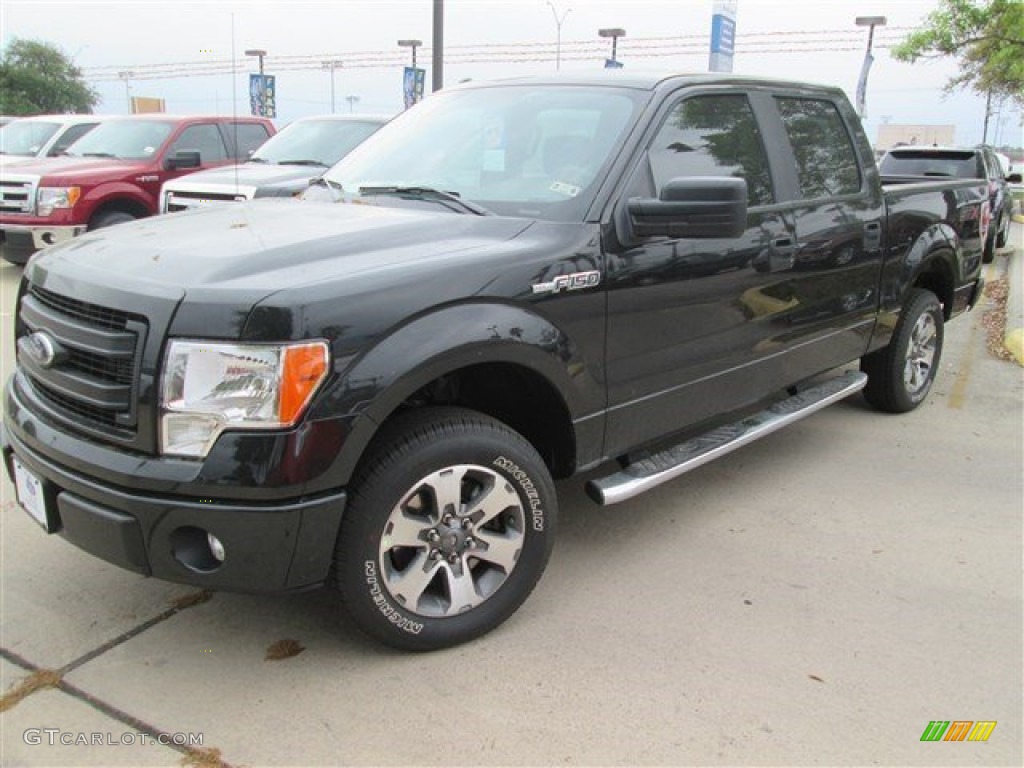 2014 F150 STX SuperCrew - Tuxedo Black / Steel Grey photo #1