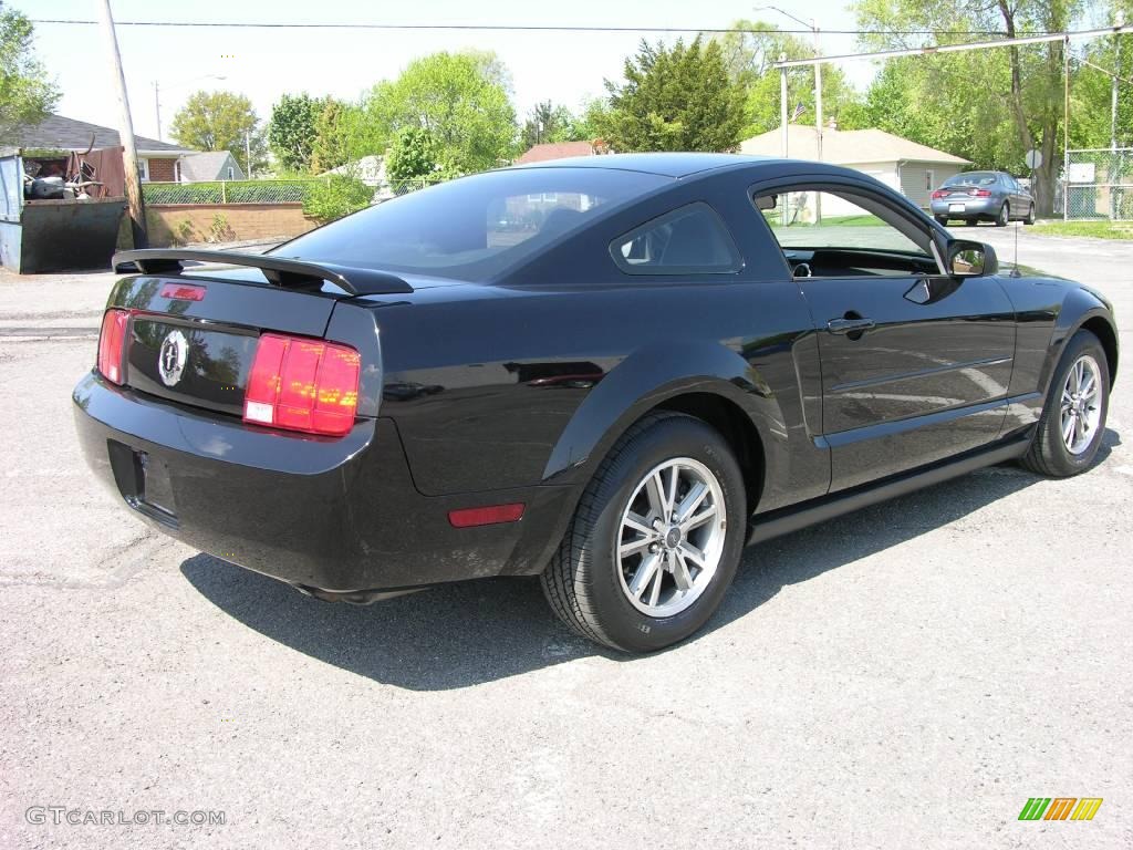 2005 Mustang V6 Premium Coupe - Black / Light Graphite photo #5