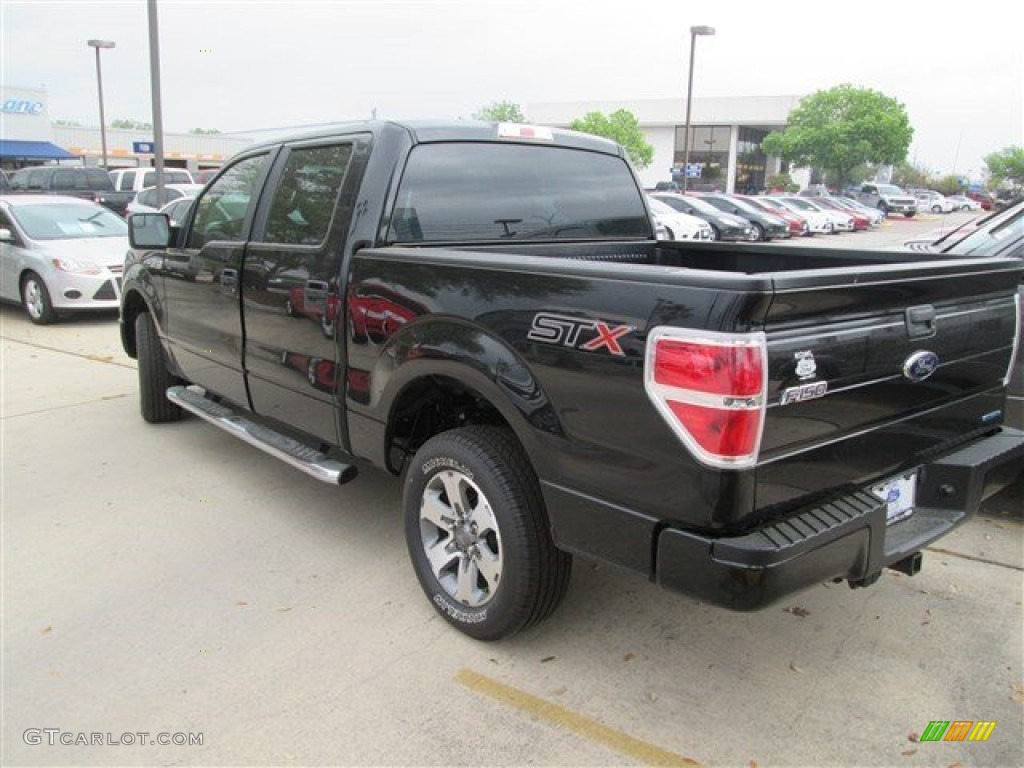 2014 F150 STX SuperCrew - Tuxedo Black / Steel Grey photo #3