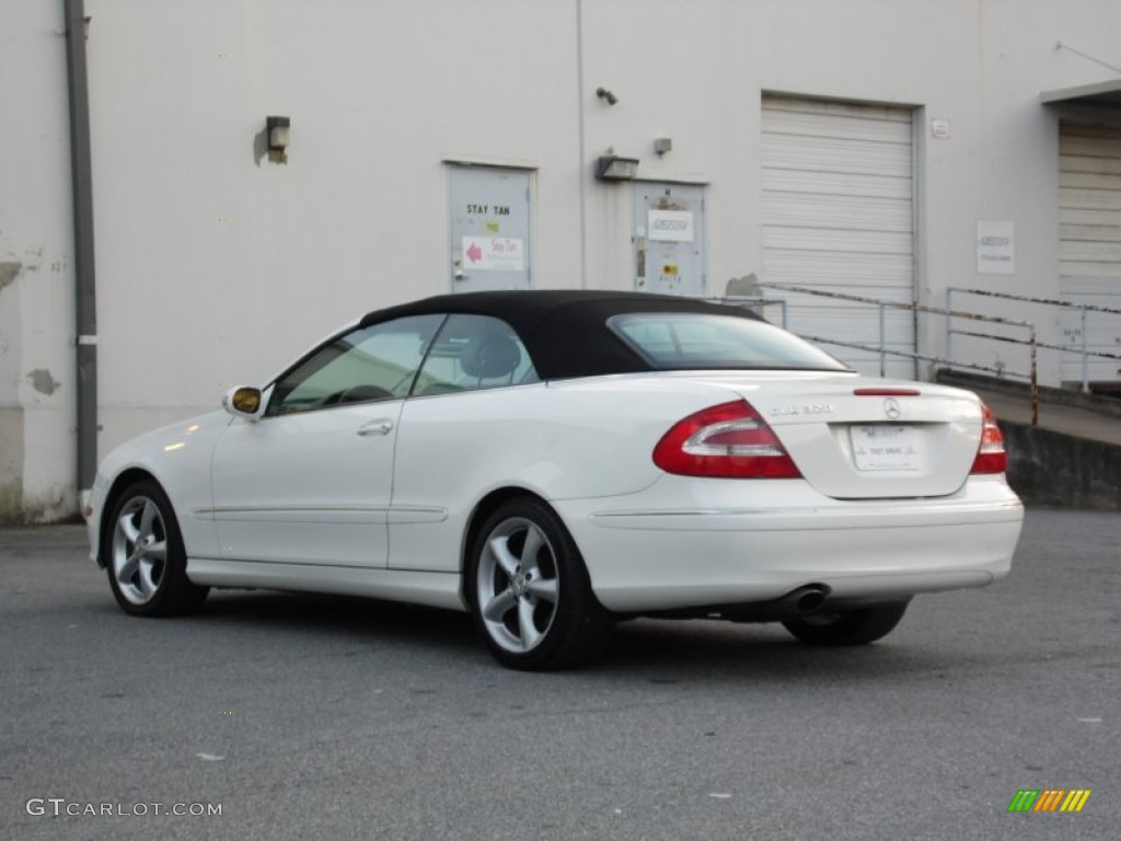 2005 CLK 320 Cabriolet - Alabaster White / Stone photo #28
