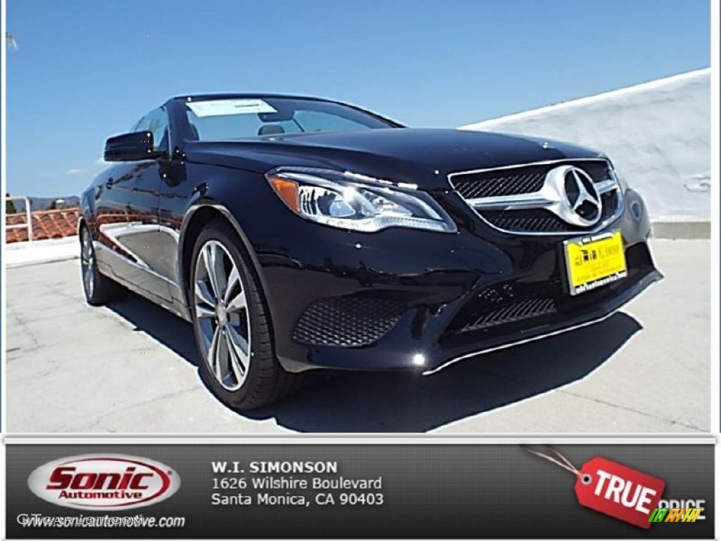 2014 E 350 Cabriolet - Black / Black photo #1