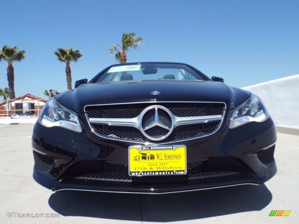 2014 E 350 Cabriolet - Black / Black photo #2