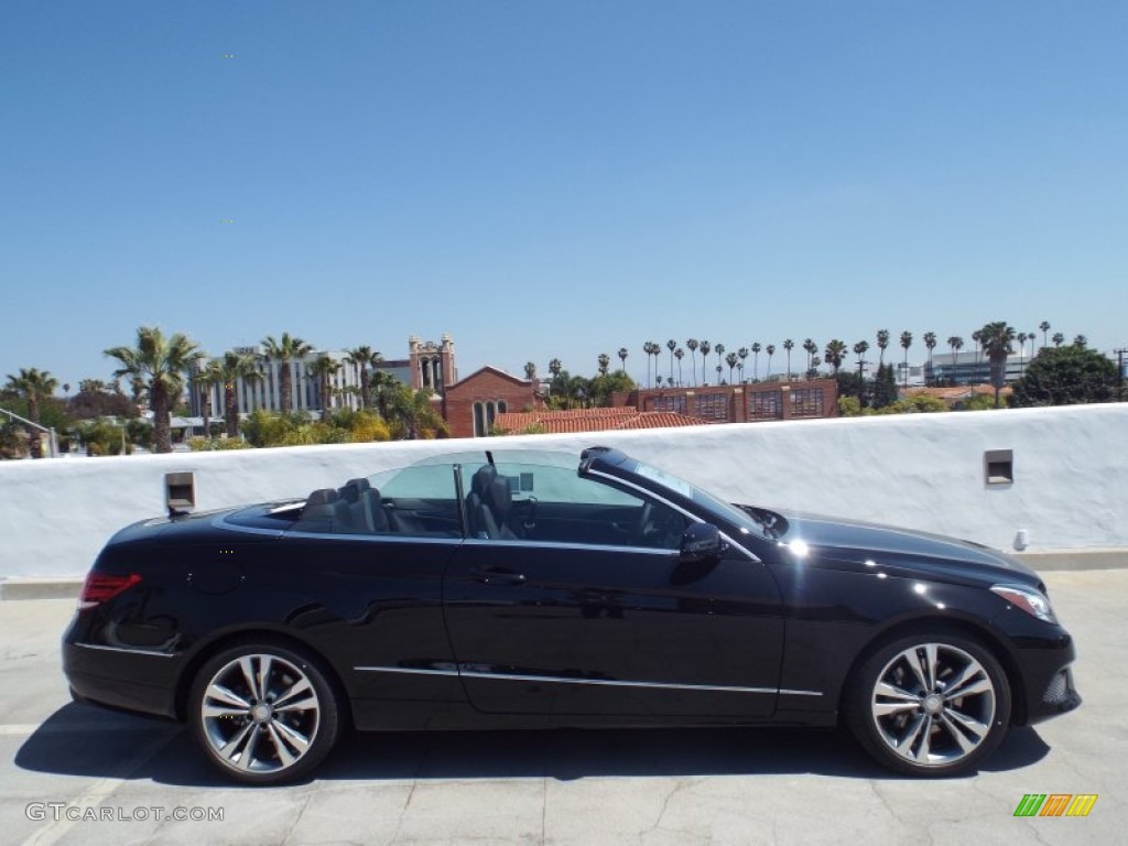 2014 E 350 Cabriolet - Black / Black photo #3