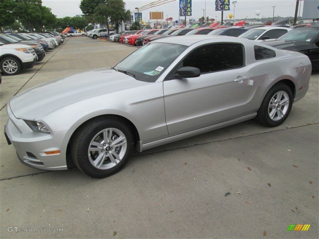 2014 Mustang V6 Coupe - Ingot Silver / Charcoal Black photo #1