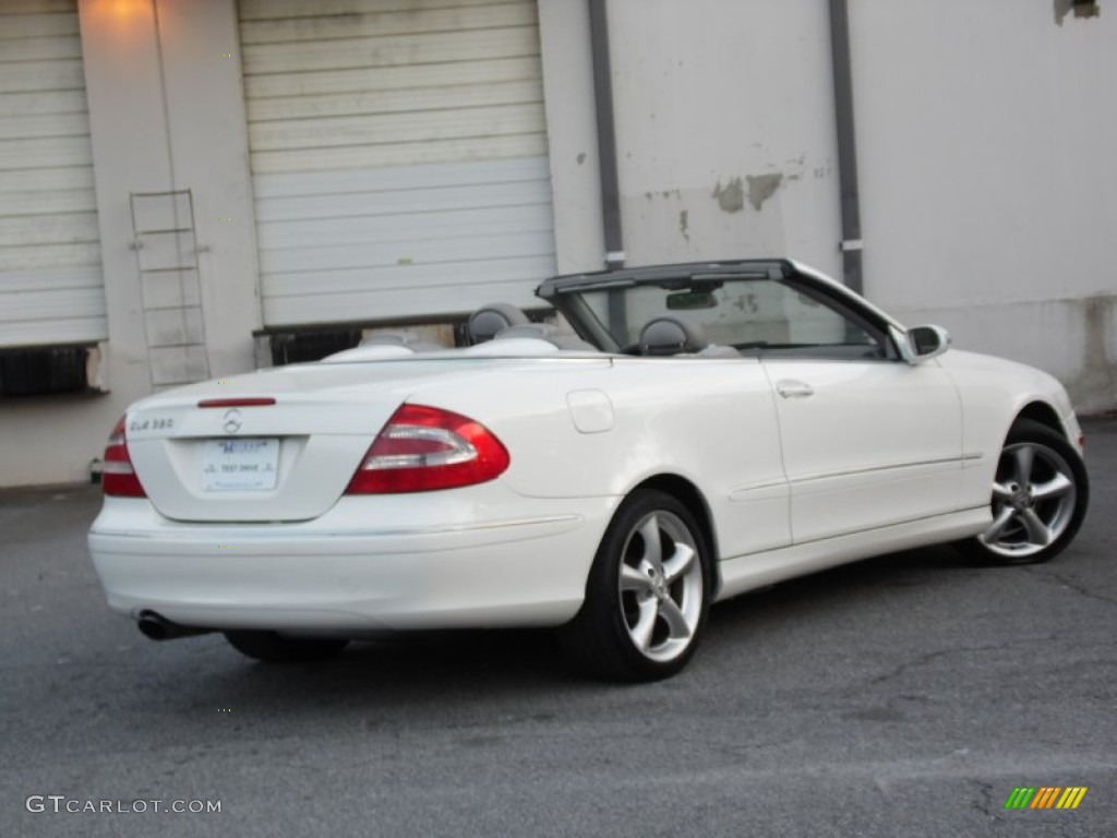 2005 CLK 320 Cabriolet - Alabaster White / Stone photo #34