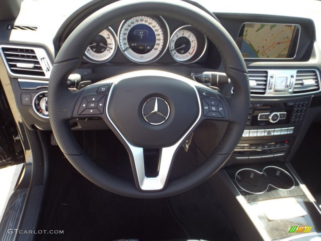 2014 E 350 Cabriolet - Black / Black photo #7