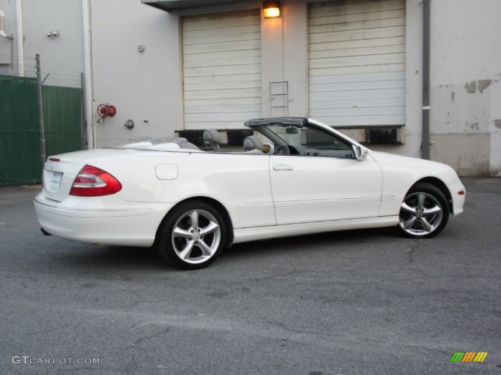 2005 CLK 320 Cabriolet - Alabaster White / Stone photo #36