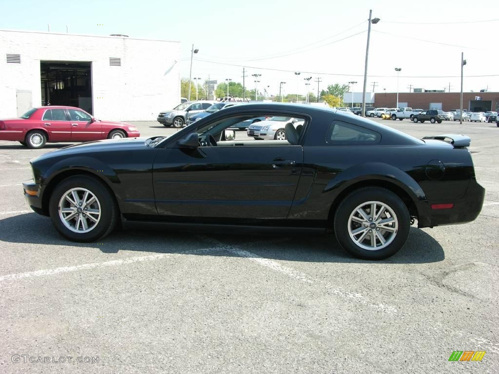 2005 Mustang V6 Premium Coupe - Black / Light Graphite photo #8