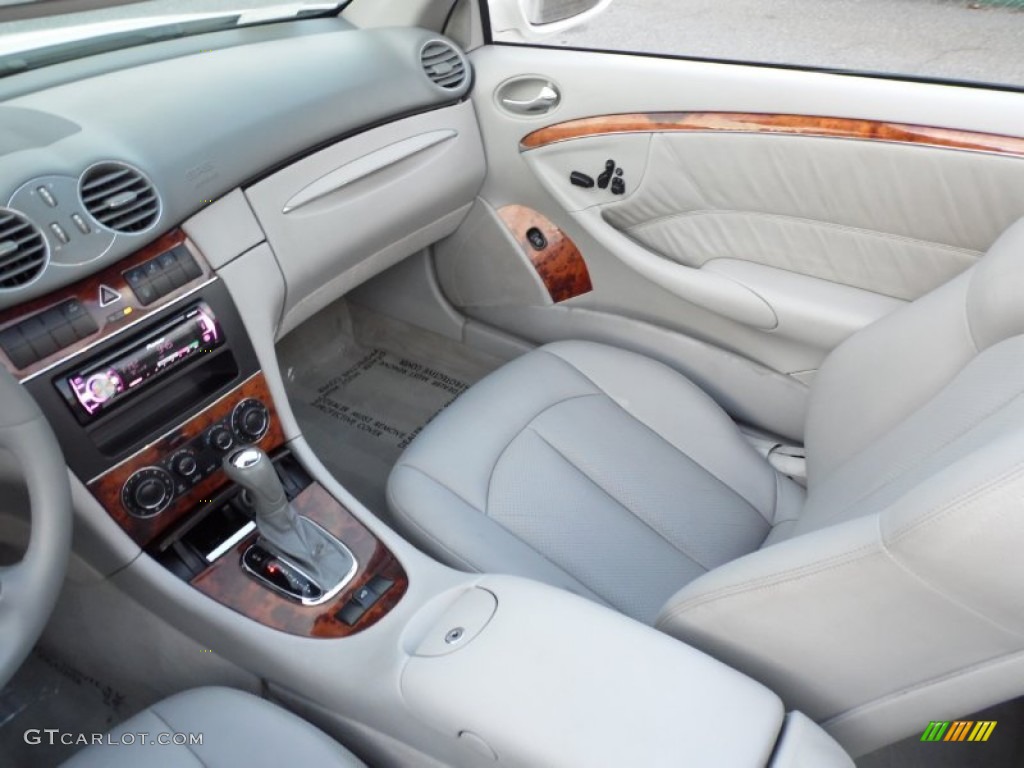 2005 CLK 320 Cabriolet - Alabaster White / Stone photo #53