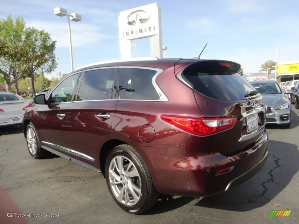 2013 JX 35 AWD - Midnight Garnet / Graphite photo #7