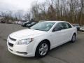White 2008 Chevrolet Malibu LS Sedan