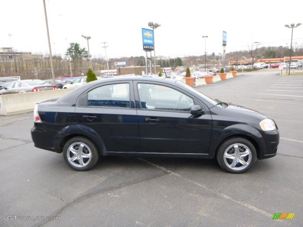 2010 Aveo LT Sedan - Black Granite / Charcoal photo #6