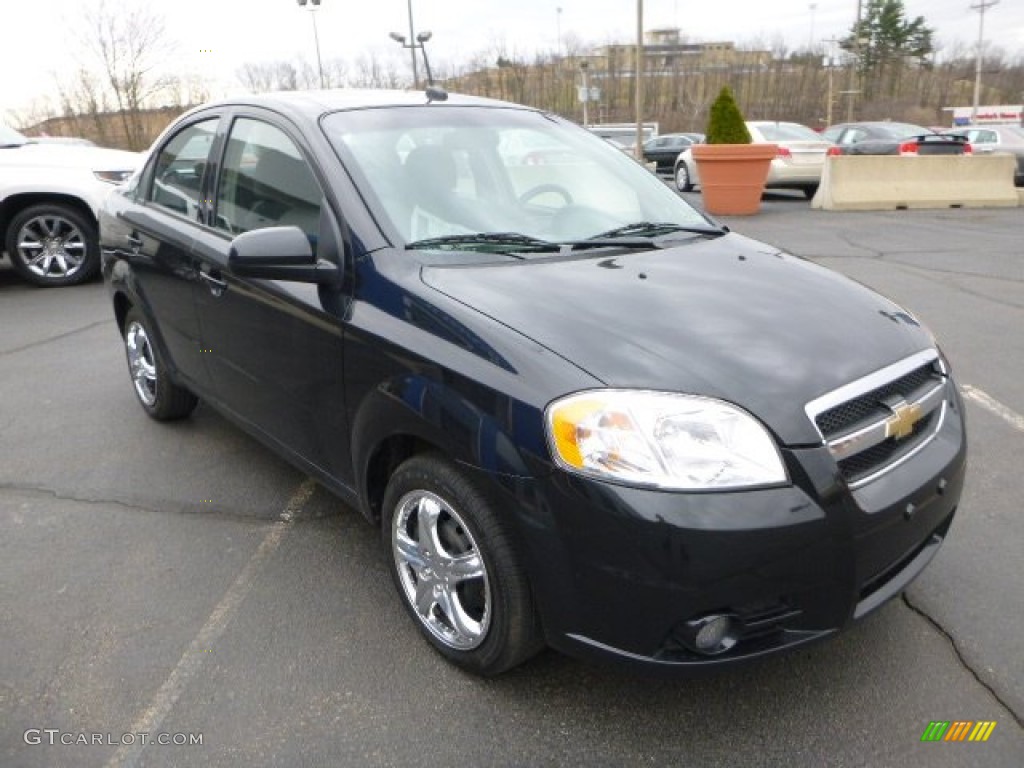 2010 Aveo LT Sedan - Black Granite / Charcoal photo #7