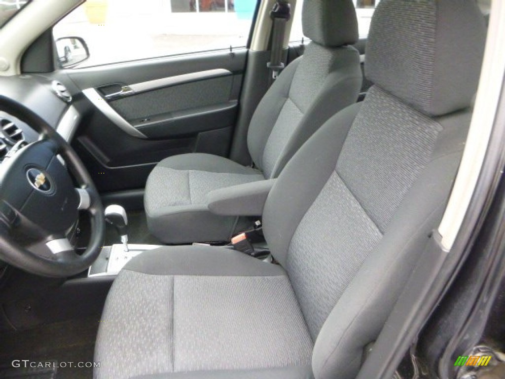 2010 Aveo LT Sedan - Black Granite / Charcoal photo #10